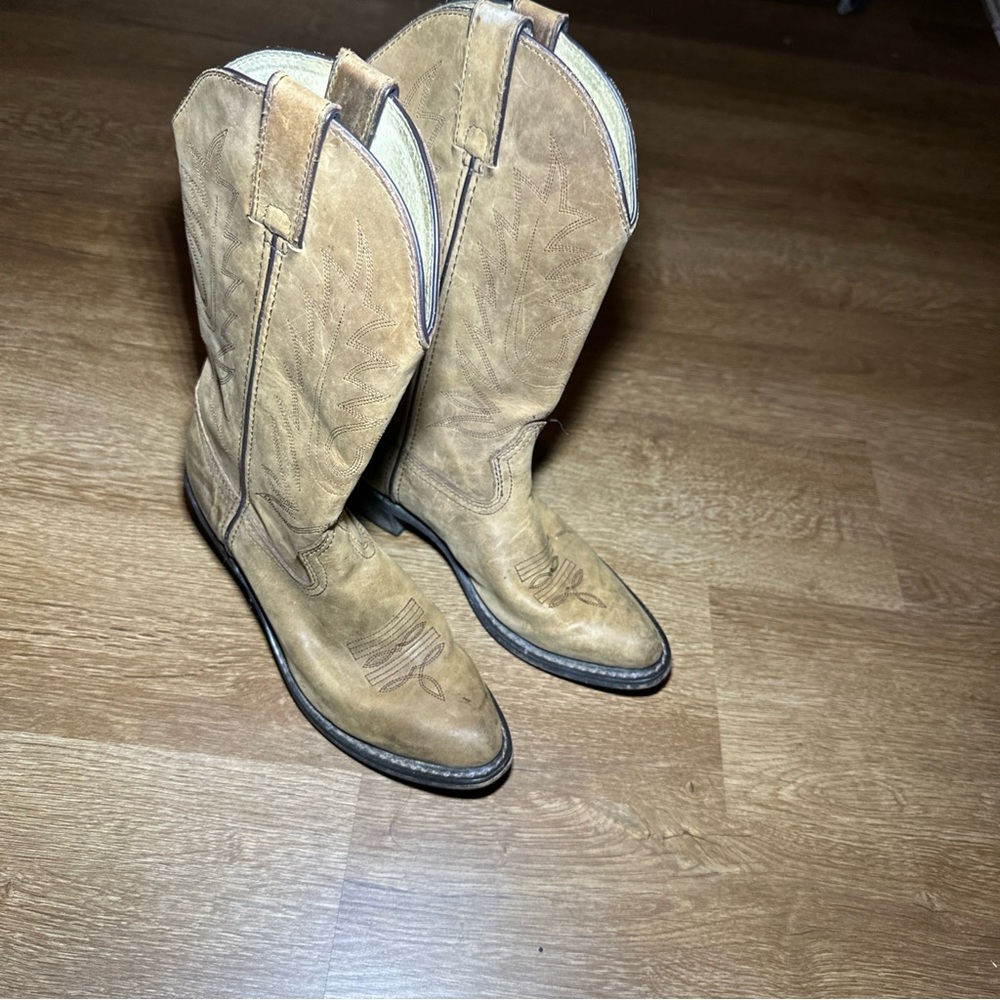 Durango Western Boots Womens 6.5 Tan Leather Cowboy RD4112 11 Inch‎